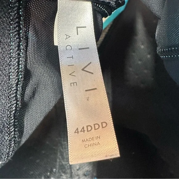 Livi Active Sport Bra 44DDD Bright Blue Convertible Strap Molded No Wire Workout - Picture 6 of 10